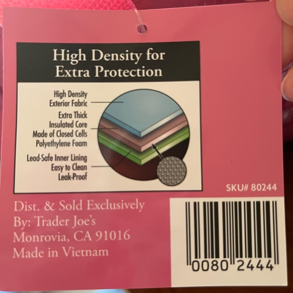 TRADER JOE'S Pink Mini Insulated Bag‎ - Picture 3 of 3